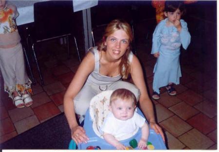 moi et ma fille le jour de son bapteme