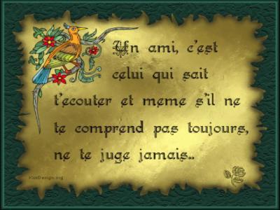 pur les vrais amis.