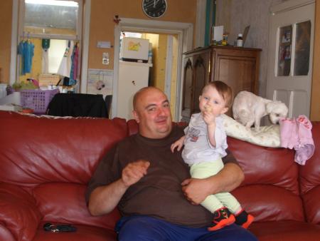 mon copain bernard et mon neveu.