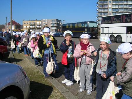 voyage de mon fils  la mer avec l'ecole mars 2007