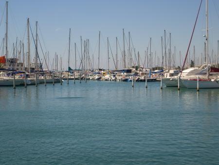le port de palavas ou j'suis allez en vacance.